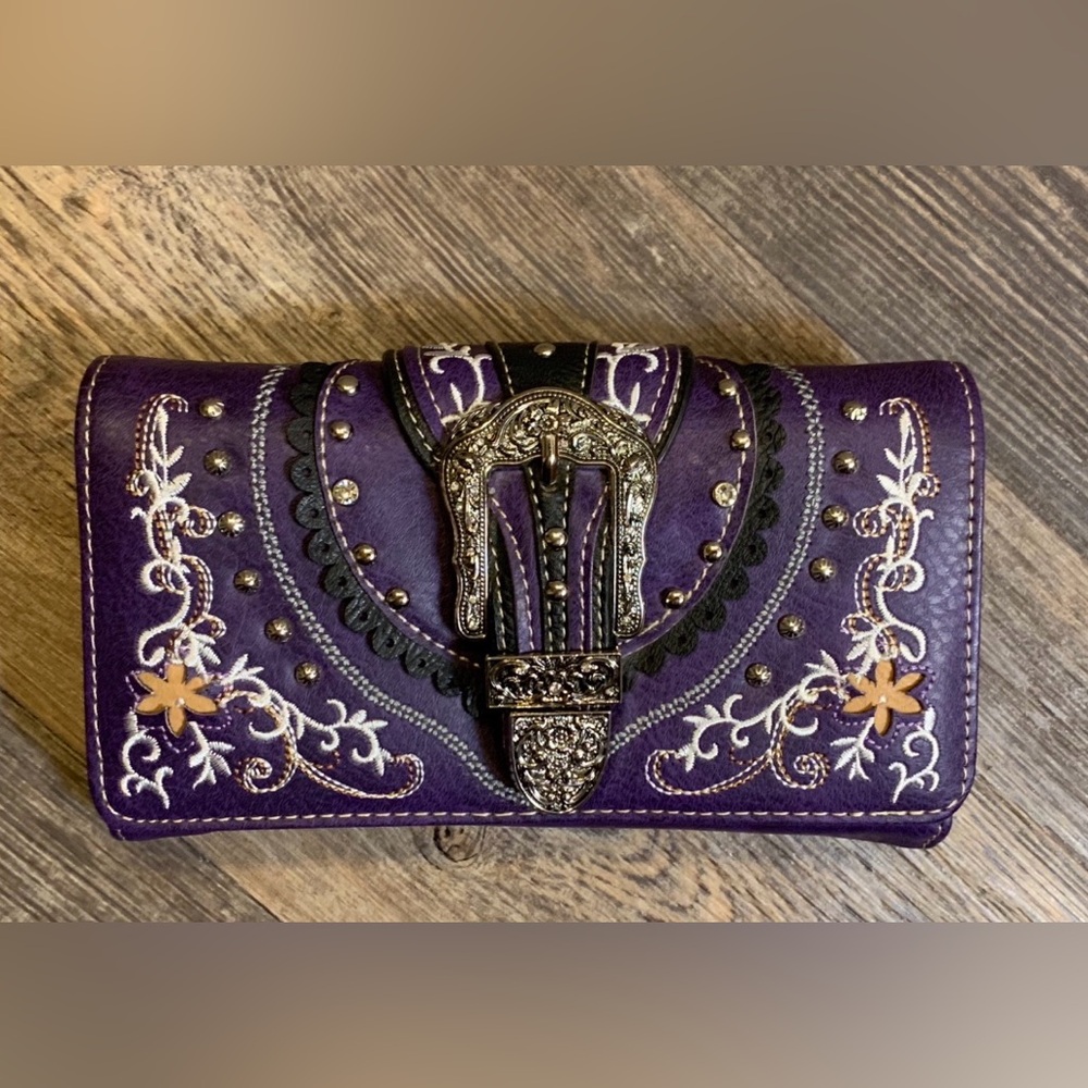 Western Buckle Wallet Purse